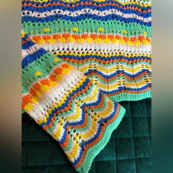 Colorful Striped Knit Sweater - Picture 5 of 7